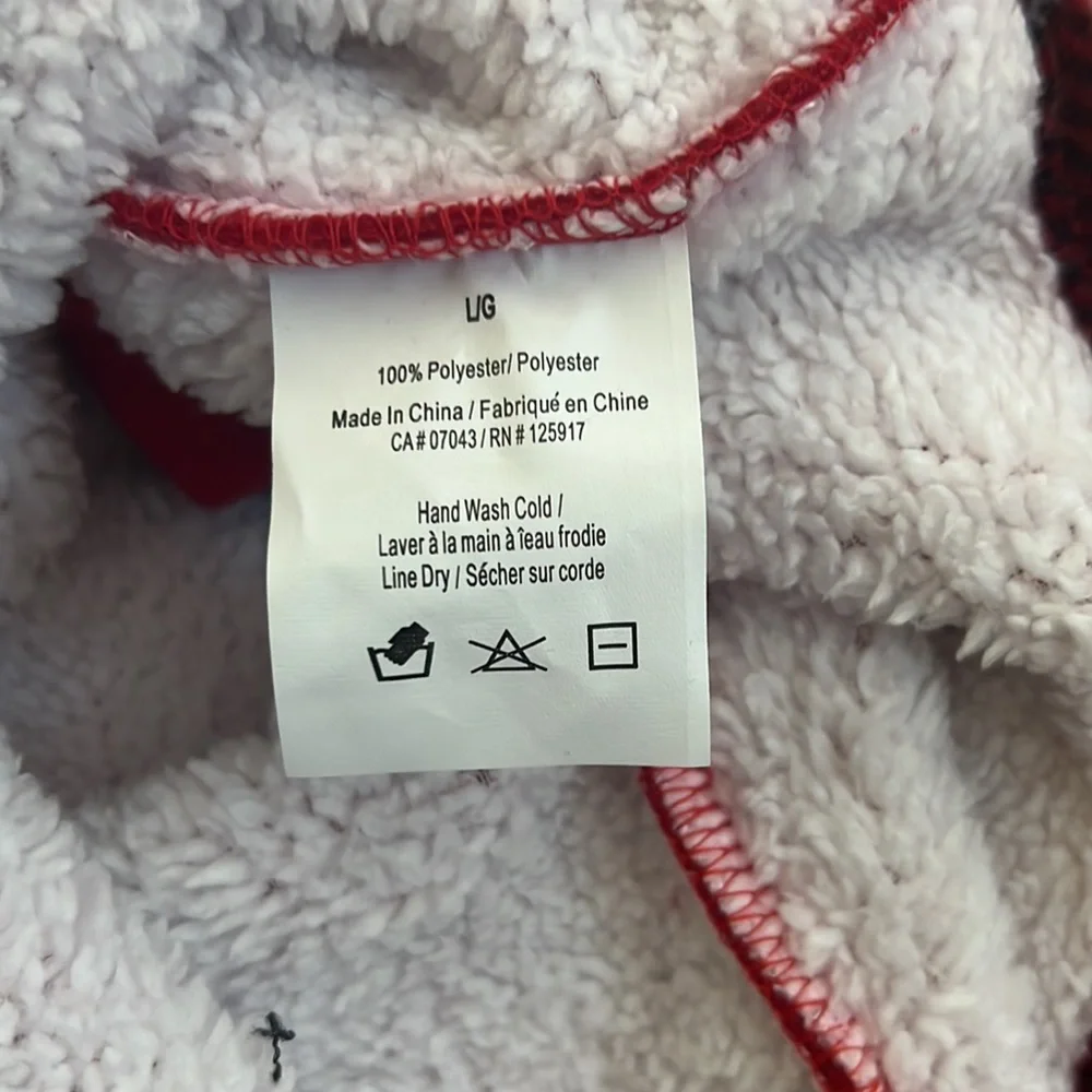 NWOT Size Large Lined Red Dog Outfit